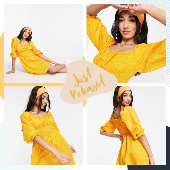 NWT Thread Social Yellow Lined Mini-Square Neck🔥 - Picture 2 of 15